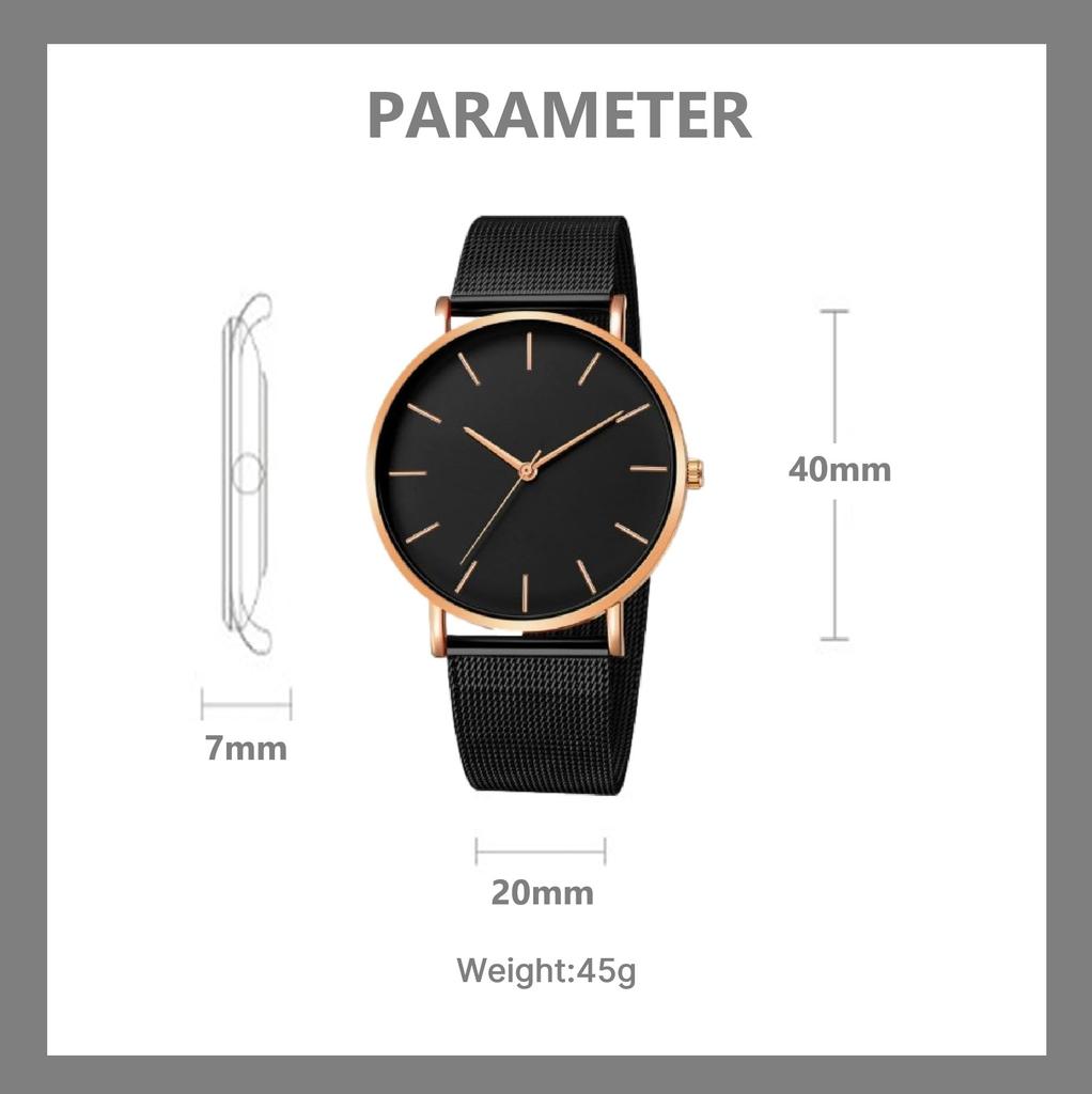 Watch Simple Elegant Deemount Select Quartz Movement Mineral Glass Watch 1 Men's Men's (Gold)