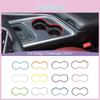 Holder Ring Front Cup Decorative Cover Stickers Fit For Dodge Challenger 2015 Up Abs Car Accessories