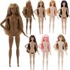 New 1/6 Supermodel Doll Toy 30Cm Multi-Jointed Movable Female Body+Head Straight Bangs Hair White/Natural Skin Collection Gift