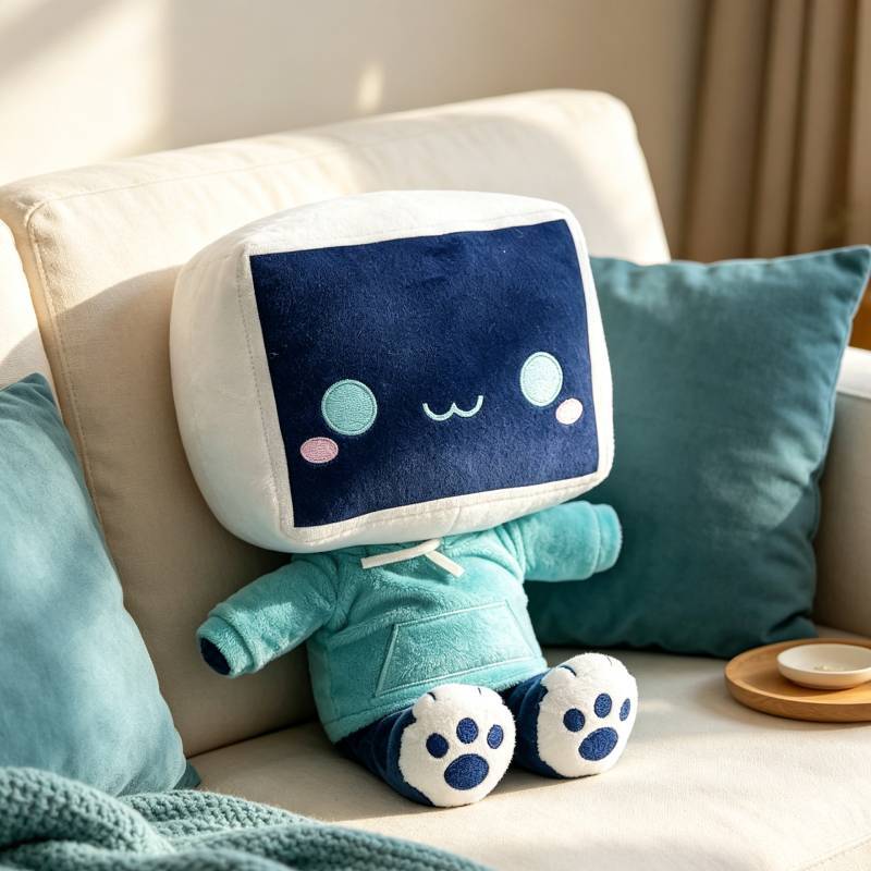 Tower Defense Simulator Narrator Minbitt Tv Plush Doll Stuffed Toy With Soft Pp Cotton For Kids And Collectors