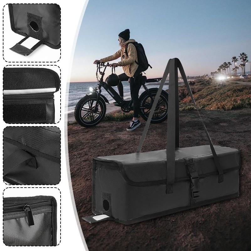 Borsa Porta Batteria al Litio di Grande Capacità Borsa Sicura per Batteria E-Bike Custodia Protettiva Antiesplosione Ignifuga Stoccaggio Trasporto