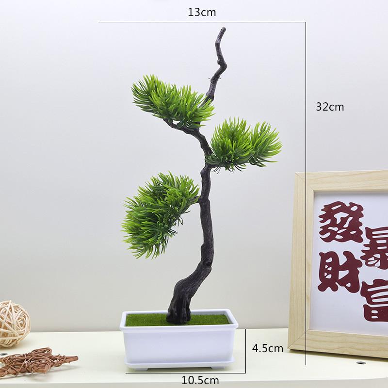 Densata Artificial Pinus Pineneedle Greenery Landscape Decor For Living Room