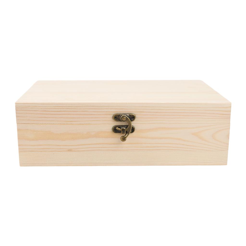 Wooden Storage Box Storage Wooden Box 1PC Decorated