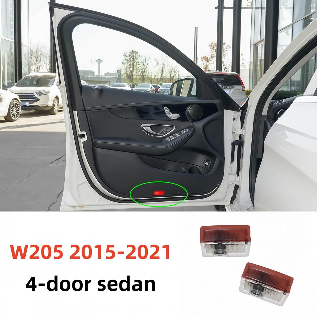 HD Accessories Led Car Door Projector Light For Mercedes Benz Class C W206 C205 S205 W205 C Coupe 2010-2026 2023 2022 2019 2017
