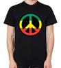Peace Sign Rasta T-Shirt Reggae T-Shirt Jamaica Jamaican Tee Top