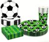 Football Party Kit 80 Pieces for 20 Guests: Sturdy Disposable Plates Cups Napkins for Birthdays Sports Celebrations Game Day Gatherings