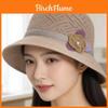 Flower Pattern Ladies Foldable Sun Hat With Wide Brim For Summer Sun Protection