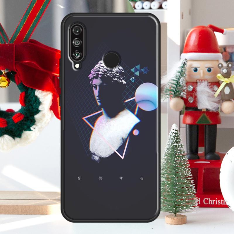 Vaporwave Greek Sculpture For Huawei Nova 12i 11i 8i 12s Y73 Y72 Y61 Y91 Y90 Y70 Y60 9 10 SE P60 Pro P30 P40 Lite Case