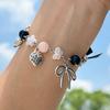 Sweet And Cool Imitation Pearl Bow Bracelet Lolita Bracelet Heart Strawberry Jewelry