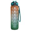 Gradient Plastic Sports Water Bottle with Bounce Lid - Large Capacity for Students & Outdoor Fitness