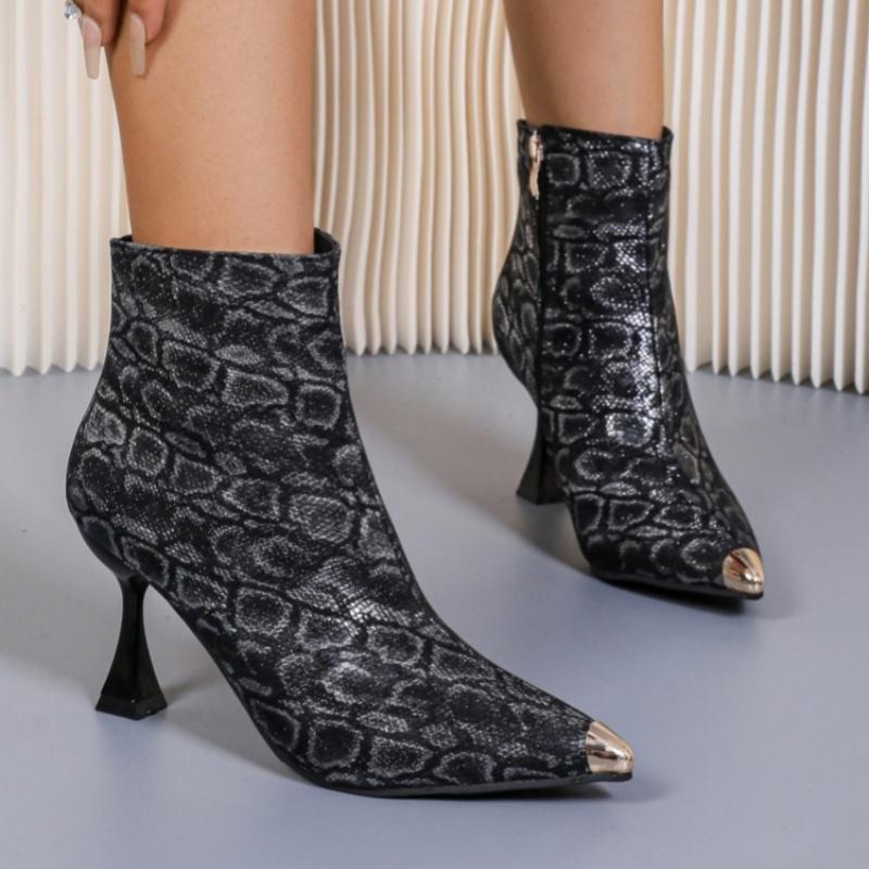 

Серпантинные сексуальные ботильоны на высоком каблуке, женские туфли с острым носком, модная роскошная обувь, зимние новые туфли-лодочки для вечеринок 2025 года, удобные туфли-лодочки для женщин 42 чёрный