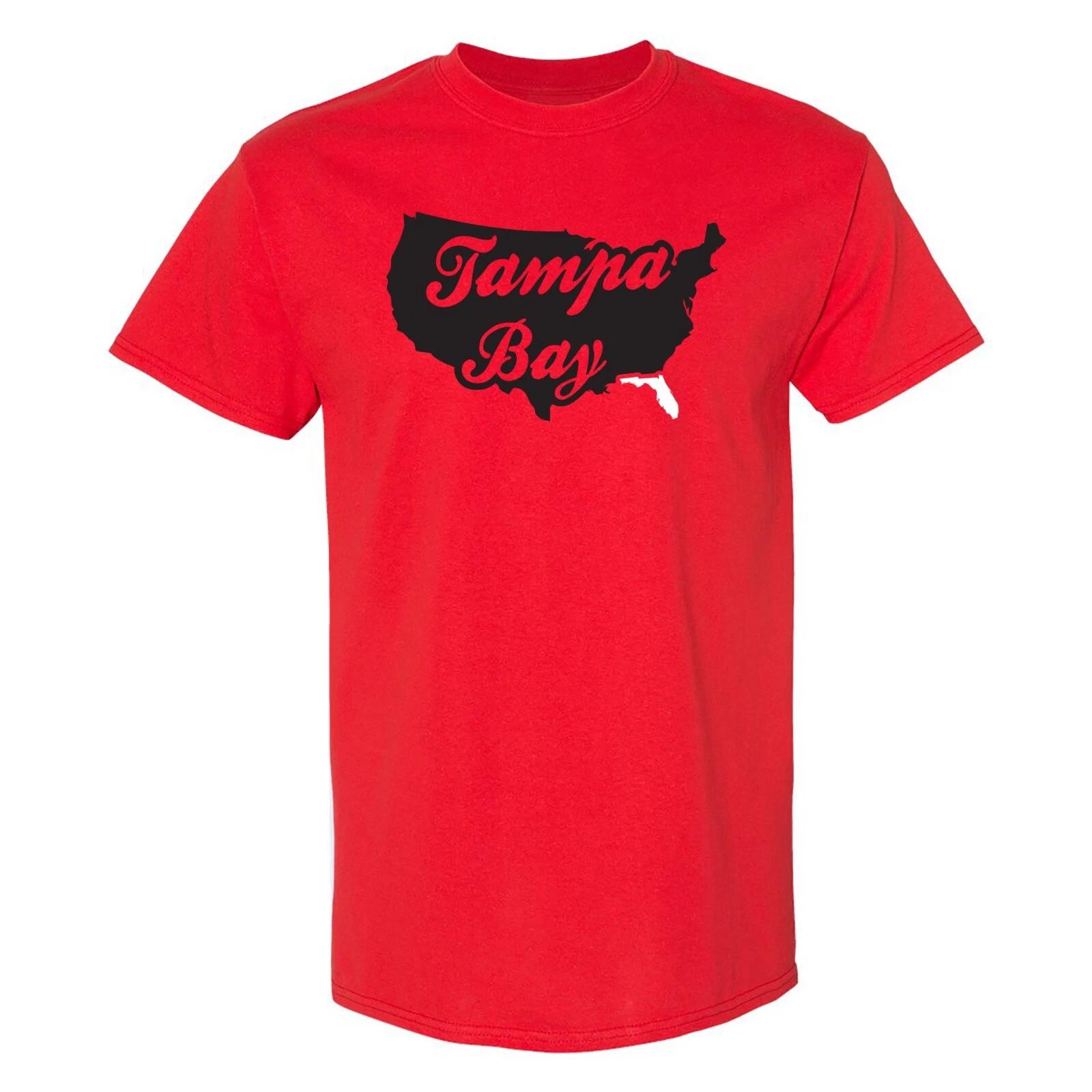 

Tampa Bay USA Script - Football Team Colors Sports T-Shirt - Cardinal 4XL