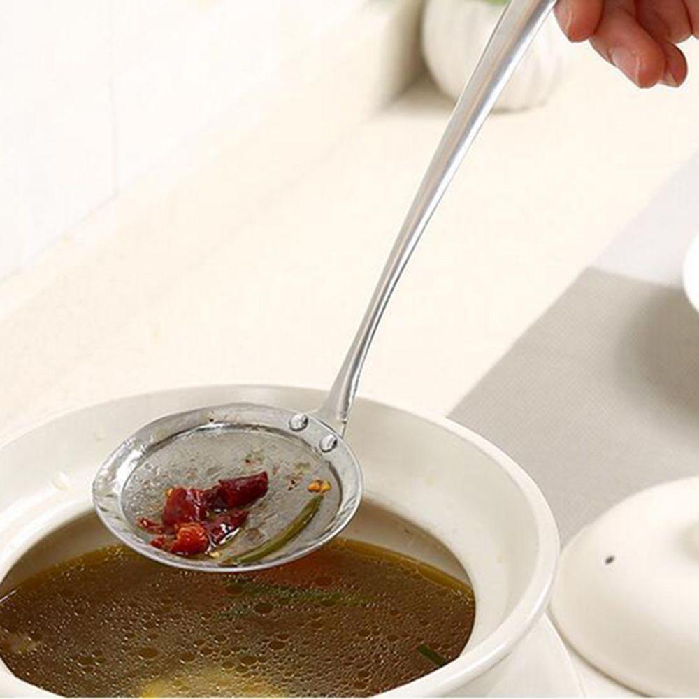 Art Design Creative Hot Sell New Stainless Steel Kitchen Tools Fine Mesh Skimmer Strainer Ladle