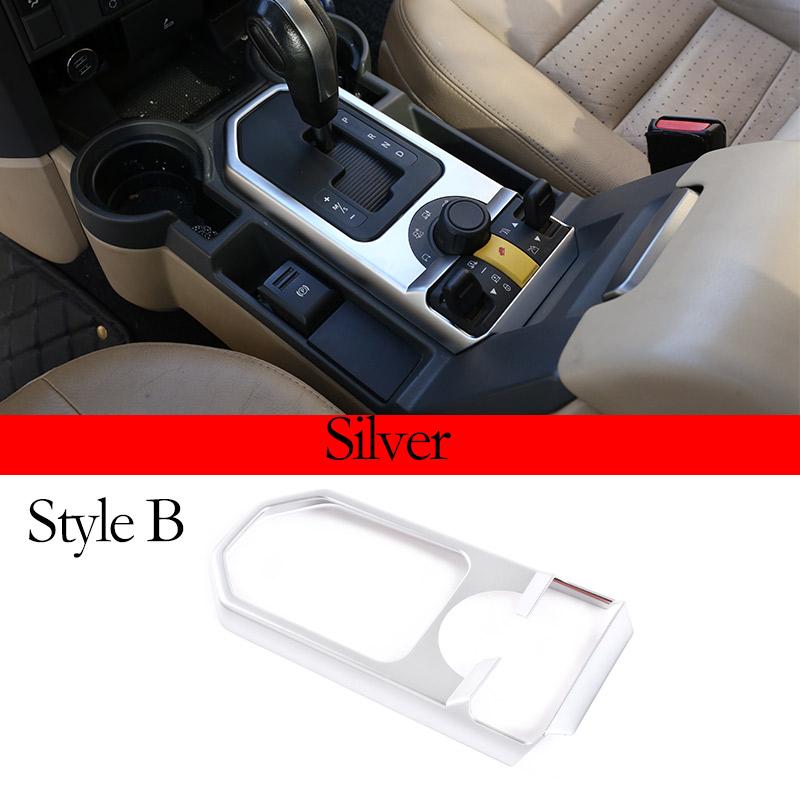 Car Center Control Shift Panel Frame Decorative Sticker For Land Rover Discovery 3 LR3 2004-2009 Car Interior Accessories