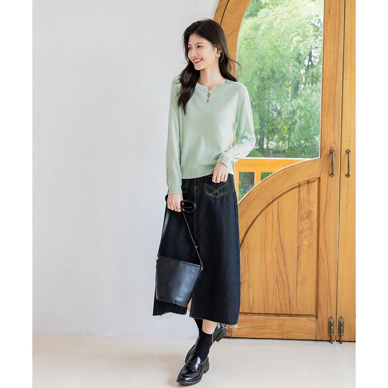 Mokana Women's Long Sleeve Cashmere Sweater