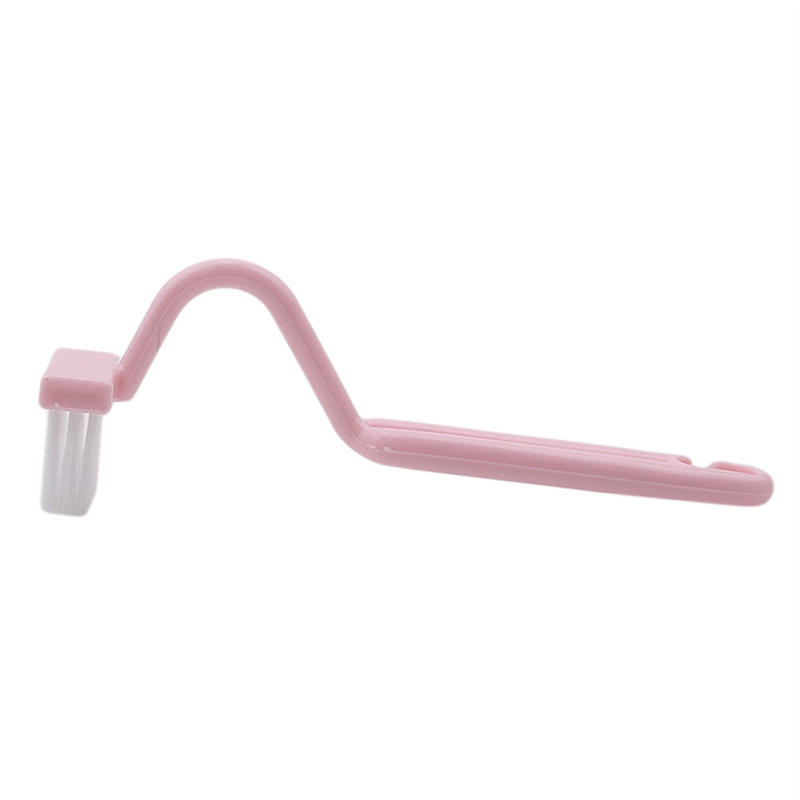 Clean Brush Bent Portable Toilet Brush Scrubber V-type Cleaner Bowl Handle Home Supplies Toilet Blind Spot Cleaning Brush