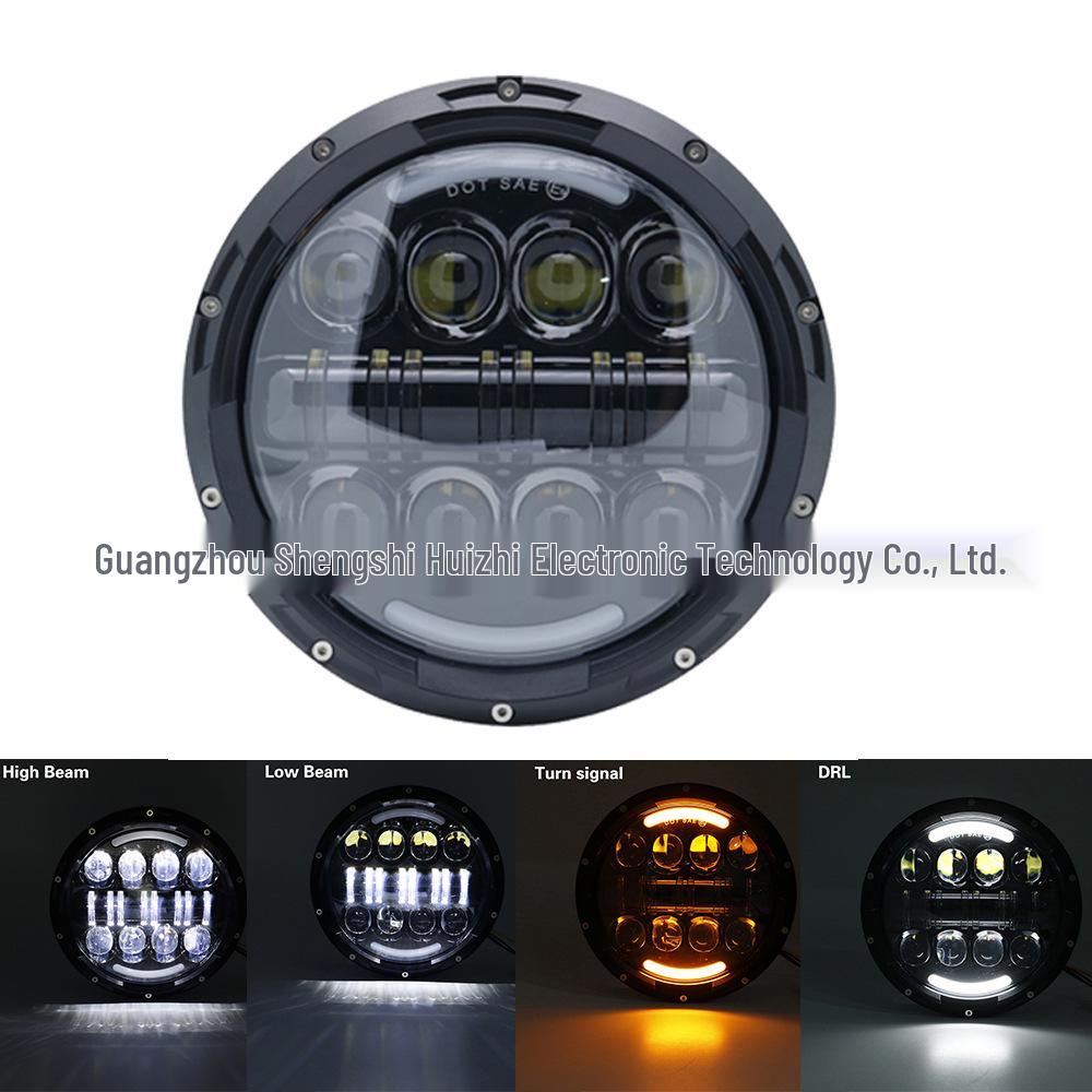 

7-inch LED Headlight for Wrangler and Motorcycles, 80W