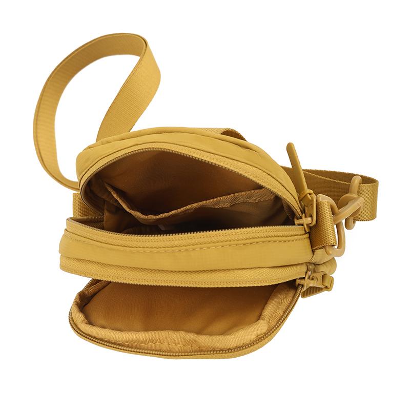 Lightweight Multifunctional Mobile Phone Bag Solid Color Shoulder Bag Crossbody Bag Commuter Nylon Bag