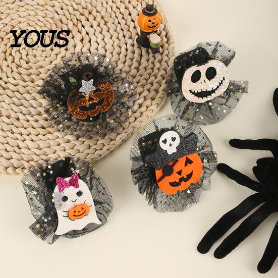 Velvet Wristband Party Favors Stuffed Halloween Slap Bracelets for Kids, Plush Pumpkin Ghost Skull Cute Wrist Kids Holiday Goodie Bag Fillers