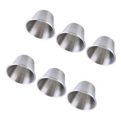 6 Pcs Leakproof Stainless Steel Wine Glass Stainless Steel Sauce Cups  Outdoor Activities