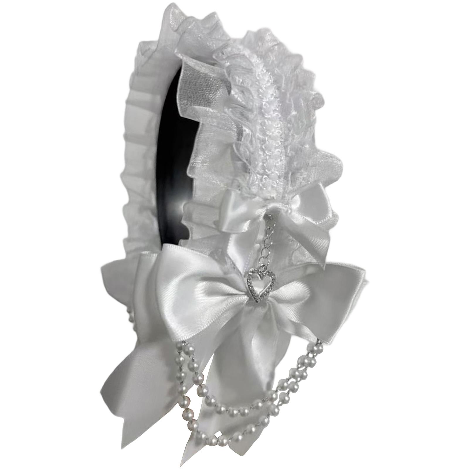 

Лолita Банты Повязки на голову Фотореквизит Макияж Кружево Рюши Повязки на голову Вечерний головной убор Забавные повязки на голову для музыкальных фестивалей