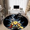 1pc Pikachu Thor Chair Carpet for Office - Indoor Non-Slip Washable Polyester Fiber Carpet, Soft Comfortable Mat For Office Yy250928026