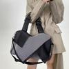 Ladies' Fashiable and Persalized Patchwork Nyl Mesh Shoulder Bag, Large Capacity Retro Crossbody Handbag