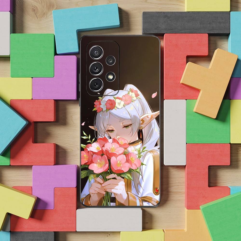 S-Sousou No F-Frieren Anime Phone Case For Samsung S25,S24,S23,S22,S21,S20,S10,Ultra,Plus,Lite,FE,Soft Silicone Black Cover