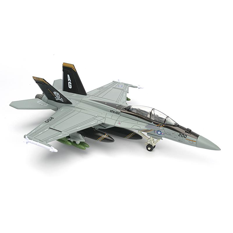 1:72 Military F18 VF103 Grumman Tomcat Super Hornet Jet Pirate Flag Fighter US Navy Plane Model Playthings Designed For Children Xmas Gifts