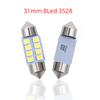 2pcs Interior Reading Light T10 31mm 39mm 41mm DC12V White 8SMD Door Dual Pointed Tail Trunk Lamp Dome Cars Waterproof Fog