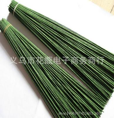 1mm Silk Net Flower Stem Wire - Paper Wrapped Iron Wire for Garlands, Headbands, and Artificial Flower Projects, 60cm.