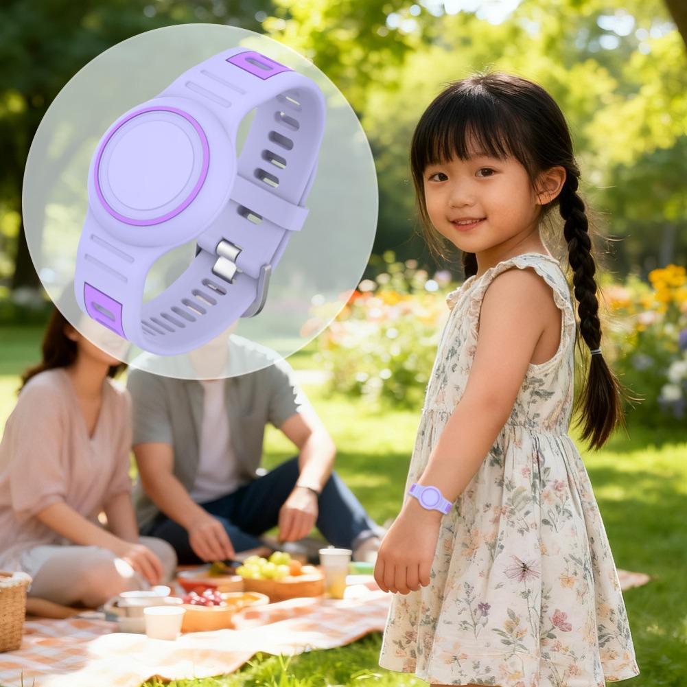 Waterproof Case for Apple AirTag Silicone Strap Air Tag Anti-lost Protective Cover for Kids Children Tracker Locator Wristband