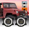 Car LED 4inch Front Bumper Universal Fog Lamp For JEEP Wrangler JK TJ Off-Road Car Accessories 40W Aperture Angel Eye Fog Lights