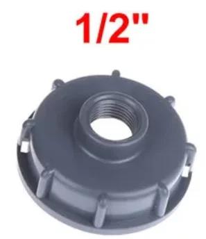 Durable IBC Tank Fittings S60X6 Coarse Threaded Cap 60mm Female Thread To 1/2",3/4",1" Adaptor Connector