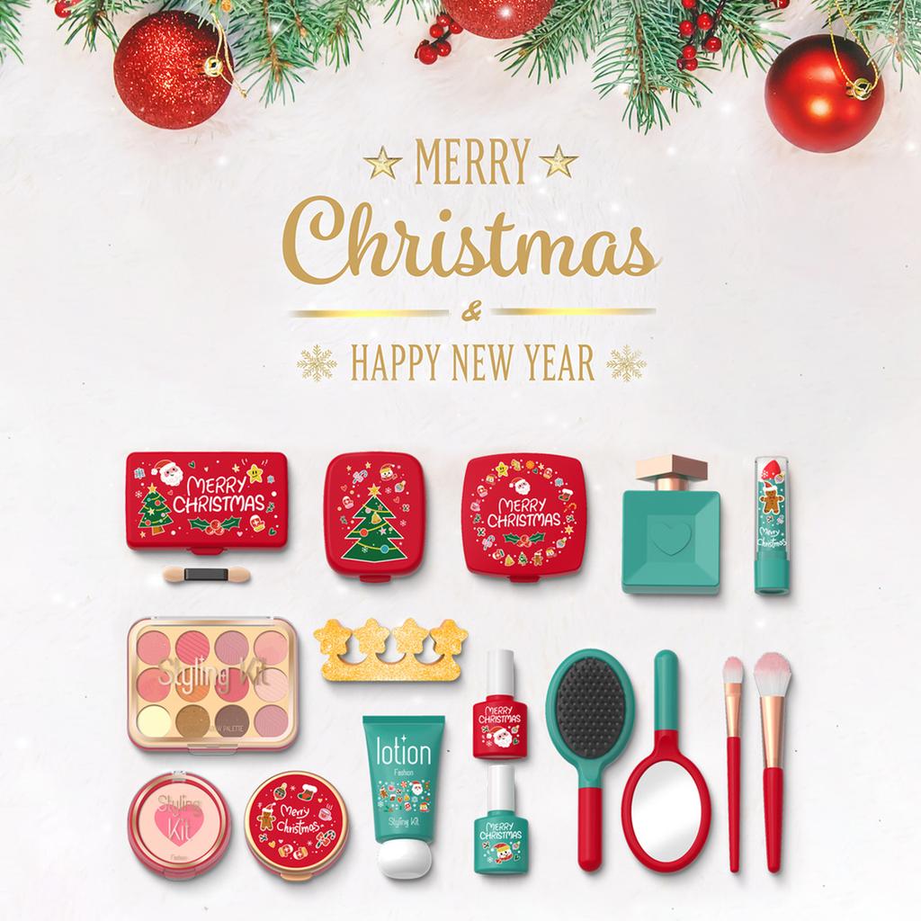 Non-Toxic Christmas Gifts Simulation Cosmetic Children Diy Make Up Toy Sets Beauty Not Real Make Up Pretend Play Set Toys For Children Kids Xmas