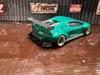 Metallic green Lamborghini Temerario minicar