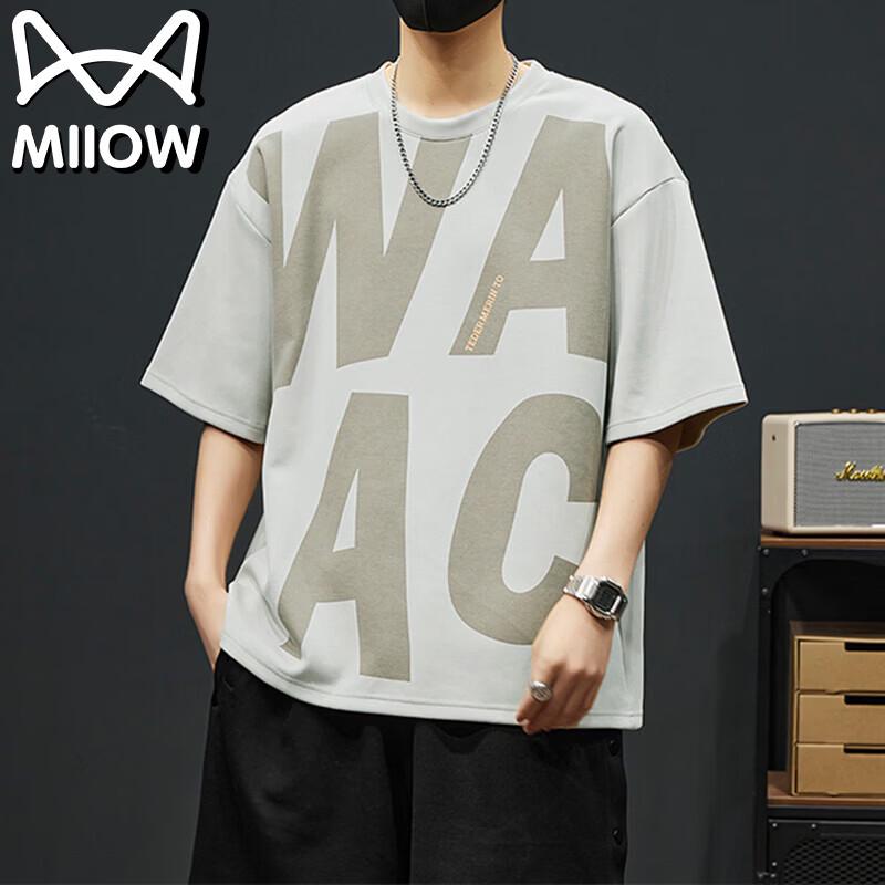 

MiiOW Men s Summer Breathable Round Neck T-Shirt M