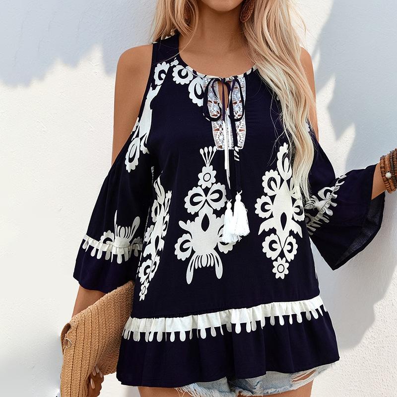 

Новая повседневная сексуальная облегающая рубашка Y2k Base Shirt женская повседневная свободная футболка с длинными рукавами XL темно-синий