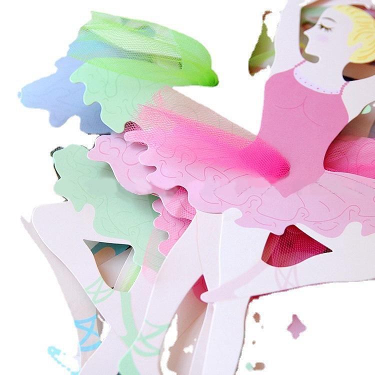 Children'S Birthday Party Decoration Princess Latte Girl Birthday Party Arrangement Ballet Girl Flag Customization