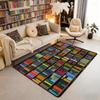 Black Floral Bat 5x7 Area Rug Halloween Bats Living Room Rug | Boho Flowers Rugs for Bedroom, Romantic Plant Gothic Carpet Indoor Floor Mat
