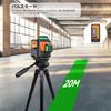 DOVOH Y3-360G Laser Level, 3x360 12-Line Green Laser Level, High-Precision Laser Level with Full Line Adjustment, Automatic Correction, Type-C Rechar