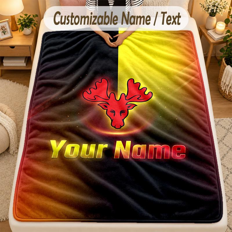 Flannel BlanketWatford FC Custom Name Text Personalized Soft Warm Throw Blanket Home Decor Gift