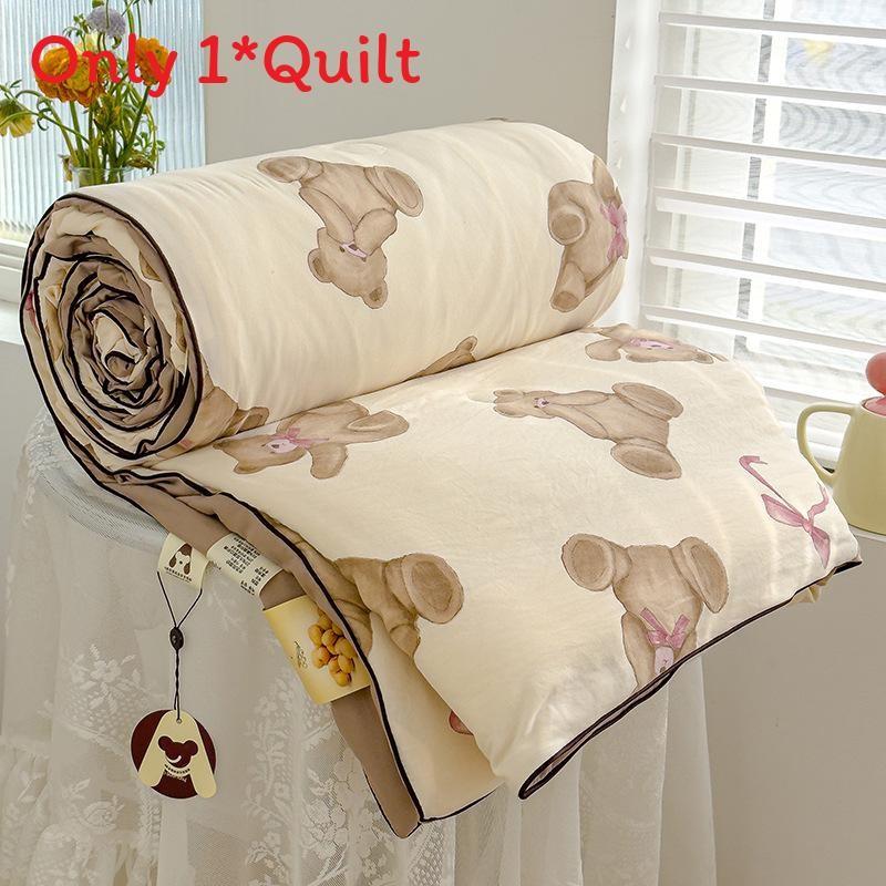 Flower Animal Cake Print Summer Air Conditioning Blanket Quilt Gift