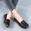 Fashion Shoes for Women Moccasins Flats Woman Loafers Genuine Leather Female Shoes Slip On Ballet Nurse Women's Shoes Plus Size 44