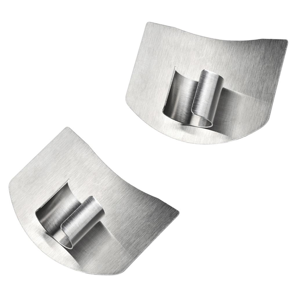 Portable Steel Finger Guard Kitchen Tool For Safe Cutting Comfortable Design Suitable Beginners Professional Use