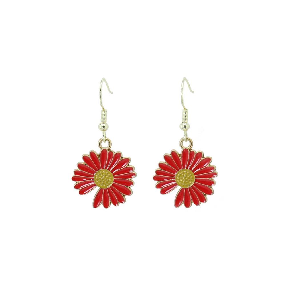 Cross-border Fashion Daisy & Sunflower Earrings - Versatile & Stylish Drops