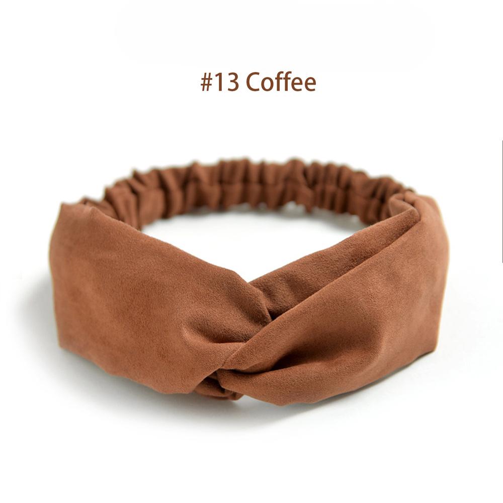 Fasce Elastiche Intrecciate per Donna Fasce per Capelli a Incrocio Copricapo Vintage in Scamosciato Fascia per Yoga Allenamento Accessori per Capelli Turban