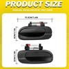 Rear Left+Right Handle*2 Outer Door Black for 2000-2006 Nissan Sentra NI1520108