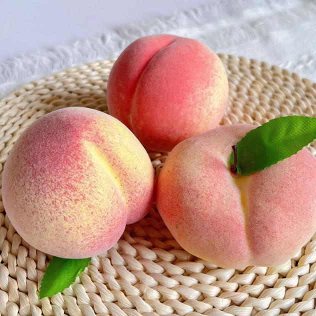 Fruit Simulation Décor: Peach, Apple, Strawberry, Cherry, Banana - Home Ornament & Photography Prop