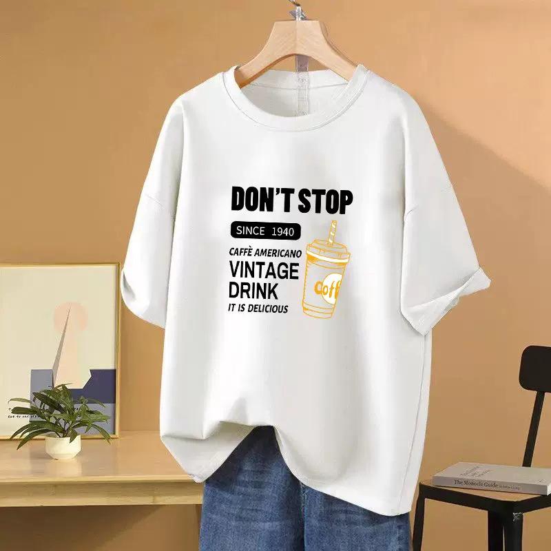 

Women s Loose-Fit Mid-Length Summer 2023 T-Shirt: Versatile & Trendy Plus Size Short-Sleeve Top X-Large білий